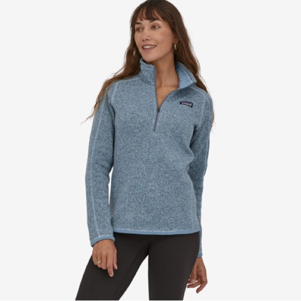 Patagonia Better Sweater 1/4-Zip Pullover Fleece Blue Size M